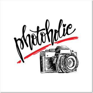 Photoholic hand lettering. Posters and Art